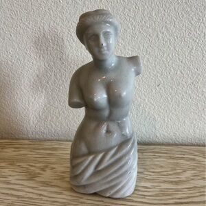 Vintage Marble Body Torso Bust Sculpture